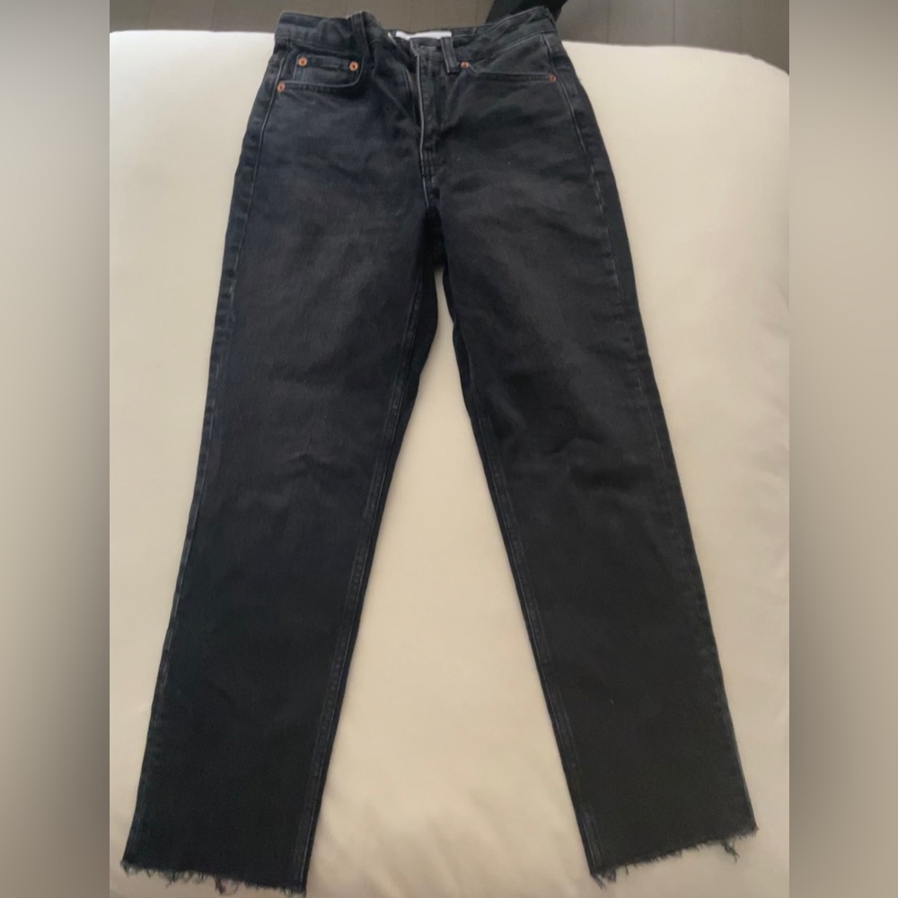 Topshop straight leg jeans width 25 length 32